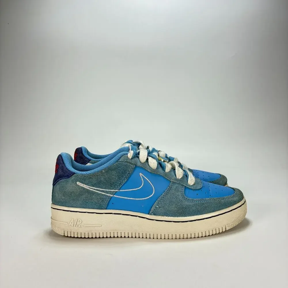 Nike Air Force 1 '07 LV8 First Use University Blue Shoes DB1561-400 Youth Sz 5Y